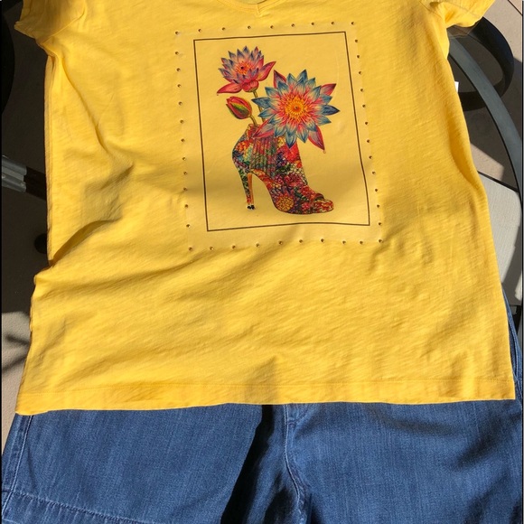 Summer hand designed T-shirt - Picture 7 of 8